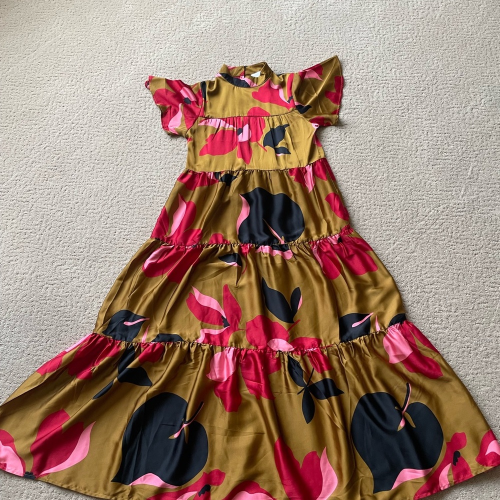 Corey Lynn Calter Red and Gold Dress